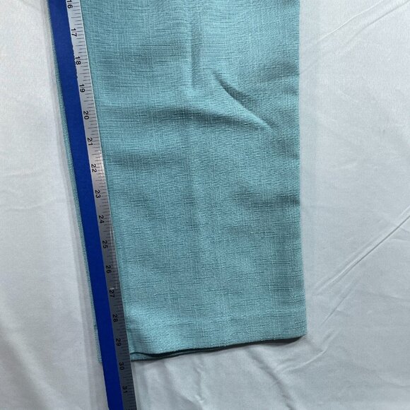 Alfred Dunner Dress Pants Womens size 8 Blue Pull On Elastic Waist 2 Pockets - Picture 4 of 7